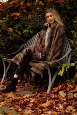 £95.73 • Buy Patrick King Merino Wool Tartan Blankets- Outlander