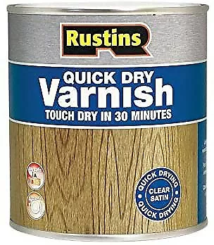 £9.91 • Buy NEW AVGC250 Vernis S Chage Rapide Clair Satin 250ml Rustin S Quick Free Shippin