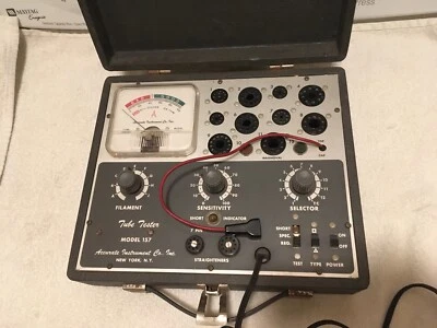 $75 • Buy Vintage Accurate Instrument Co. Model 157 Vacuum Tube Tester Radio Tv Electronic