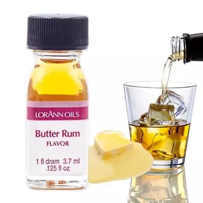 Food Flavouring LorAnn Oils 1 Dram Butter Rum Highly Concentrated Cake Baking • £2.97