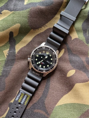 £9.99 • Buy Rubber Watch Strap For Citizen Promaster ND Limits 20mm Black Tools Included