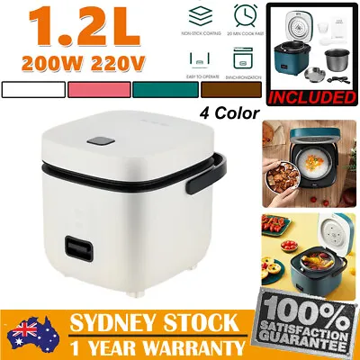 1.2L Mini Electric Rice Cooker Portable Steamer Make Soup Porridge For 1-2Person • $32