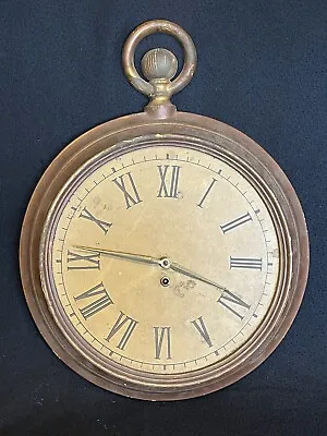 Antique/Vintage 8 Day GERMAN POCKET WATCH Style Wall Clock Running • $74.99