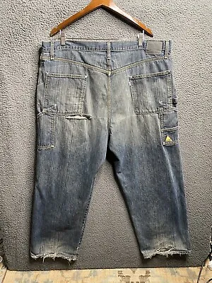 Vintage Levi Silvertab Carpenter Cargo Denim Jeans Size 42x30 • $35