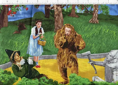 Bty  Movie Scenes ~ THE WIZARD OF OZ SCENIC ~ Fabric  • $10