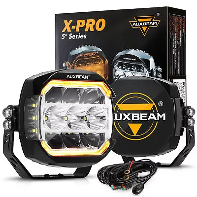 AUXBEAM 5  LED Work Light Bar Side Shooter Pods DRL For Ford F-150 F-250 F-350 • $319.62