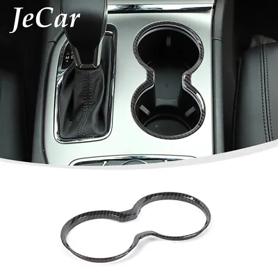 Carbon Fiber Gear Shift Cup Holder Cover Trim For Jeep Grand Cherokee 2011-2021 • $21.99