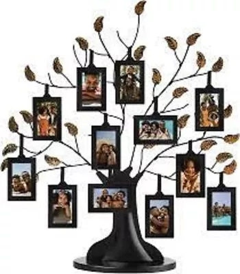 Americanflat Family Tree Bronze Black 12 Picture Frames 2.5 X3.5  Holder • $19.99