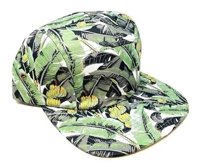 5 Panel Camper Banana Palm Tree Floral Hawaiian Print Strapback Snapback Hat Cap • $9.95
