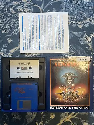 VTG 1987 Xenophobe Atari ST Game Big Box Complete CIB W/ Disk Cassette Manual • $29.95