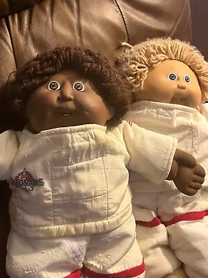 🔥Cabbage Patch Vintage Pair Of Dolls In Astronaut Uniforms. No Helment Or... • $90