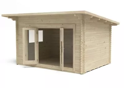 Forest 4 X 3m Log Cabin Melbury Double Glazed Garden Room Office Free Delivery • £3999