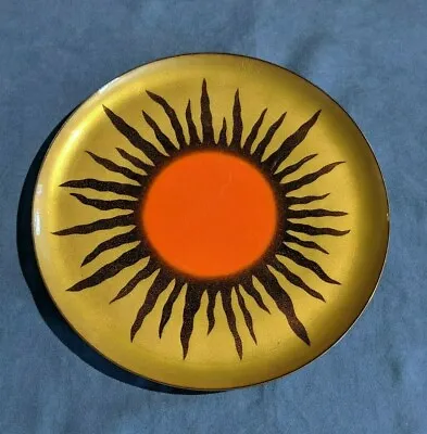Miguel Pineda Copper Enamel Mexican Modern Abstract Plate (BoxA3) (FS) • $94.51