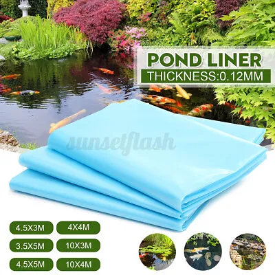 £36.59 • Buy 40 Year Guarantee Strong Fish Pond Liners Garden Pool Membrane Landscaping Blue