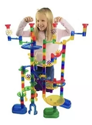 Marble Genius Marble Run Super Set Complete W/65 Marbles Included • $29.99