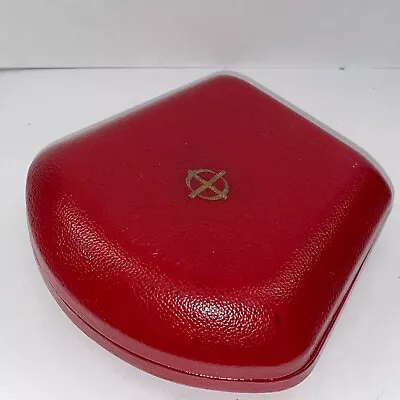 Vintage ZODIAC Red Leather Covered Watch Box • $49.72