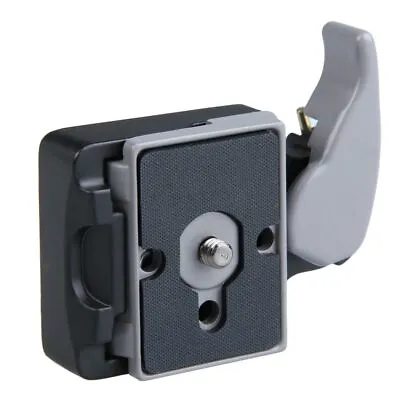 QR Clamp Head Adapter + 200PL-14 Plate Clamp Plate For Manfrotto 323 RC2 System • £9.58