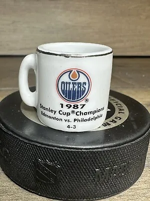 NHL Stanley Cup Crazy. 1.25  Mini Mug-Edmonton Vs. Philly- Oilers 1987 Champs  • $8.79