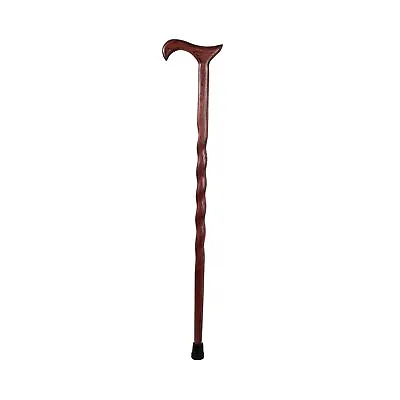 Brazos Twisted Red Oak Wood T-Handle Cane 34 Inch Height • $45.57