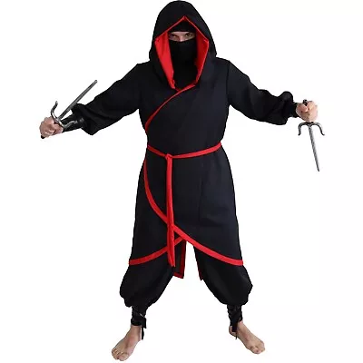 Deluxe Adult Black Ninja Rogue Book Week Halloween Mens Costume • $74.99