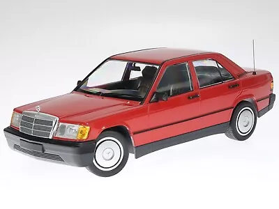 Mercedes W201 190E 1982 Red Diecast Modelcar 155037000 Minichamps 1:18 • $149.90