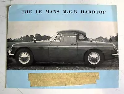 LE MANS MGB Hardtop Car Conversion Sales Brochure John Aylstone & Co Ltd • $63.13