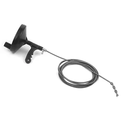 Cable Auger Plumber's Snake Flexible Steel Cable With Spool Hand Crank J3V5 • £18.99