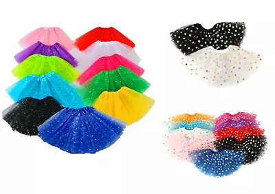 TUTU SKIRTS 80s FANCY DRESS WOMAN ADULT KID GIRL COSTUME HEN PARTY(SPARKLING) • £5.69