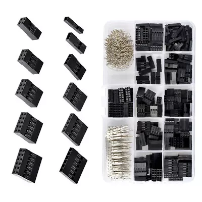 620pcs Dupont Connector 2.54mm Dupont Cable Jumper Wire Pin Header Housing Kit • $16.99