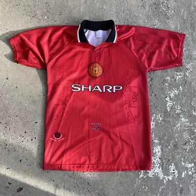 Manchester United Home Retro Jersey Football Kits Size: Large Butleg Vintage • $5