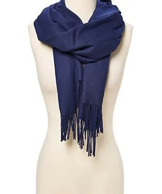 Soft Silk Shawl Wrap Women Pashmina Solid Scarf Stole Cashmere Wool Ladies Scarf • $8.99