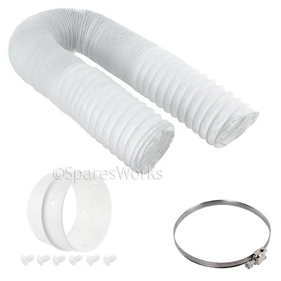 £14.89 • Buy 13 Ft Long Vent Hose Extension Pipe & Connectors For LOGIK Tumble Dryer