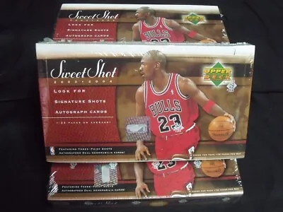 2003 03 - 04 UD Upper Deck Sweet Shot Basketball Hobby Box Auto Lebron RC • $4995.95