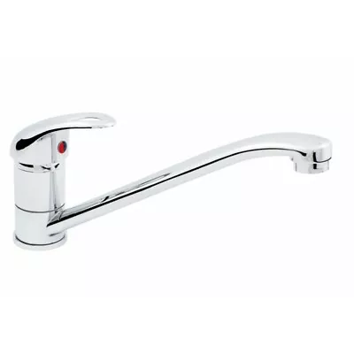 Single Lever Kitchen Sink Mixer Tap Chrome + Free Hose & Fittings • £27.76