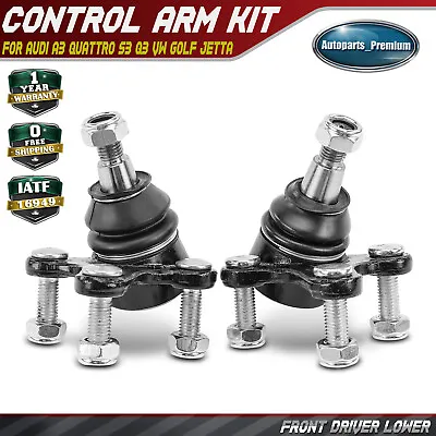 2x Front Lower Ball Joints For Audi A3 Quattro S3 Q3 Volkswagen CC Golf Jetta • $27.59