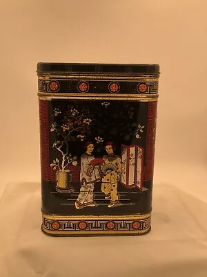 Vintage Tin Tea Caddie / Box 9 In Tall 6 In W • $11