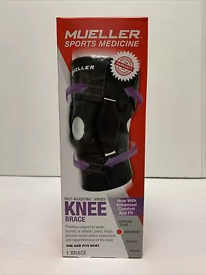 Mueller SELF ADJUSTING Hinged Knee Brace Maximum Support ONE SIZE Adult #513 • $14.70