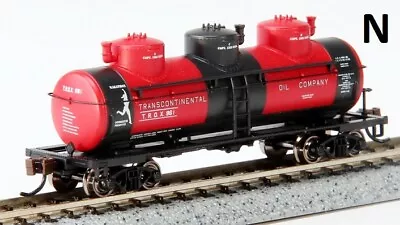 N Scale - 3 Dome - Transcontinental Oil Co. Tank Car #961- BAC-17154 • $54.44