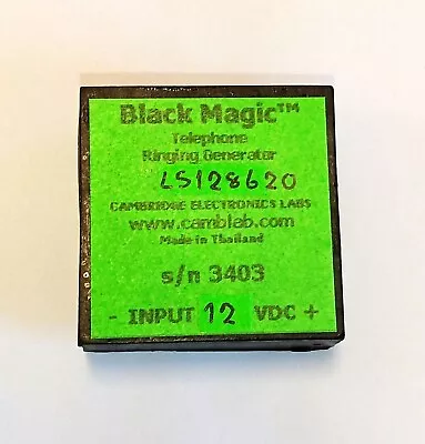 Black Magic Telephone Ringing Generator Sine Wave 12 Vin 86 Vout 20 Hz • $33