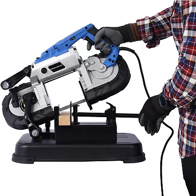 Portable Band Saw Hand Held With Removable Stainless Steel Base 45°-90° Cutting • $288