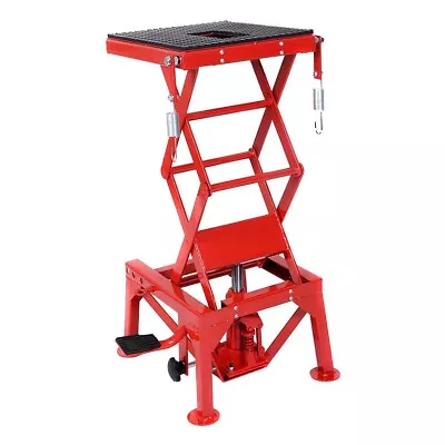 300 Lbs Scissor Hydraulic Stand Jack Lift Hoist Floor Jack For Bike Motorcycle • $153.20