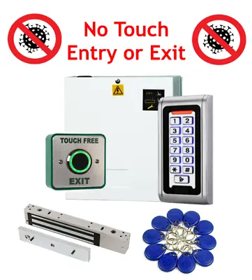 Access Control Kit No Touch On Entry Or Exit Weatherproof Keypad PSU Maglock • £229