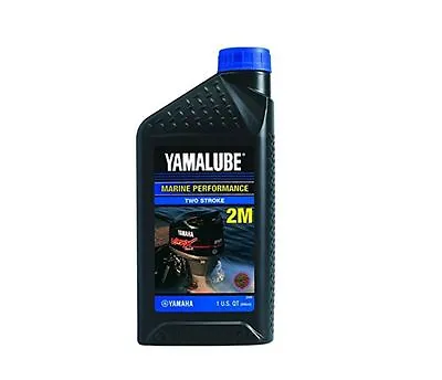 YAMALUBE 2M Outboard Marine Performance Two Stroke Oil LUB-2STRK-M1-12 Box Of 12 • $119