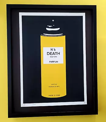 Death NYC Large Framed 16x20in Pop Art Graffiti COA Spray Can Mr. Brainwash #5 • $250