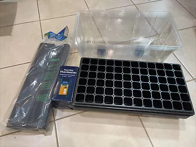 Viagrow 4 Trays (total 288) Seedling Dome Kit W/Heat Mat & Thermostat  NEW • $99.99