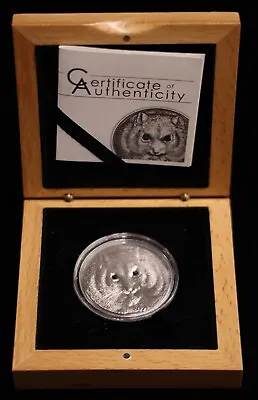 2015 Mongolia 500 Togrog 1 Oz Silver Endangered Wildlife Series Hamster Coin • $199.95