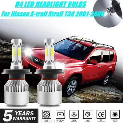 H4 9003 LED Headlight Truck Auto Lamp Bulbs For Nissan X-trail Xtrail T30 01-06 • $39.59