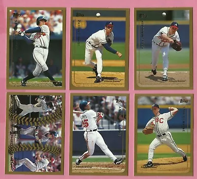 Atlanta Braves 1999 Topps Lot C Jones Smoltz Glavine Maddux Nm-mtjb • $3.99