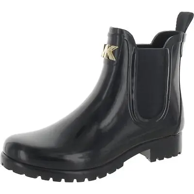 MICHAEL Michael Kors Womens Sidney Round Toe Pull On Rain Boots Shoes BHFO 3204 • $49.99