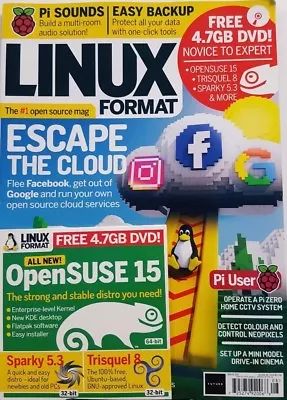 Linux Format UK Aug 2018 Issue 239 Escape The Cloud Pi User FREE SHIPPING CB • £20.08